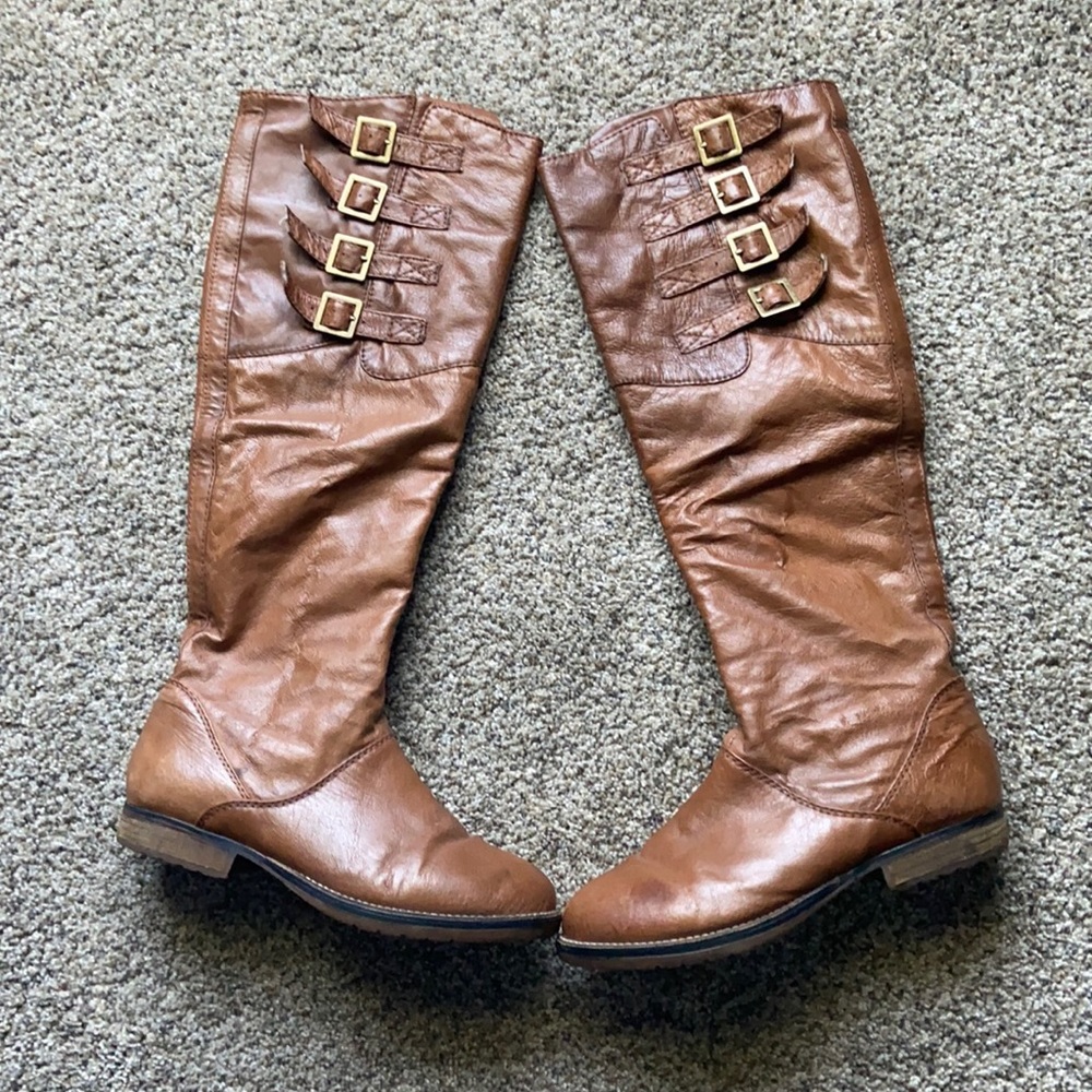 MIIDORI Knee High Leather Boots!